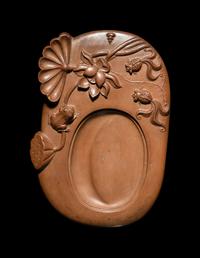 Two Chinese Carved Inkstones