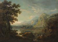 A Capriccio Landscape with a Courting Couple near Ruins, 1774
