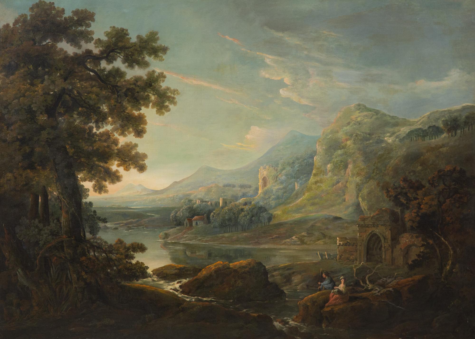 A Capriccio Landscape with a Courting Couple near Ruins, 1774