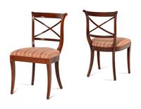 A Set of Six Regency Style Mahogany Dining Chairs