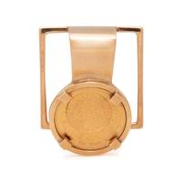 YELLOW GOLD AND COIN MONEY CLIP