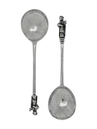 Two George II Silver Apostle Spoons
