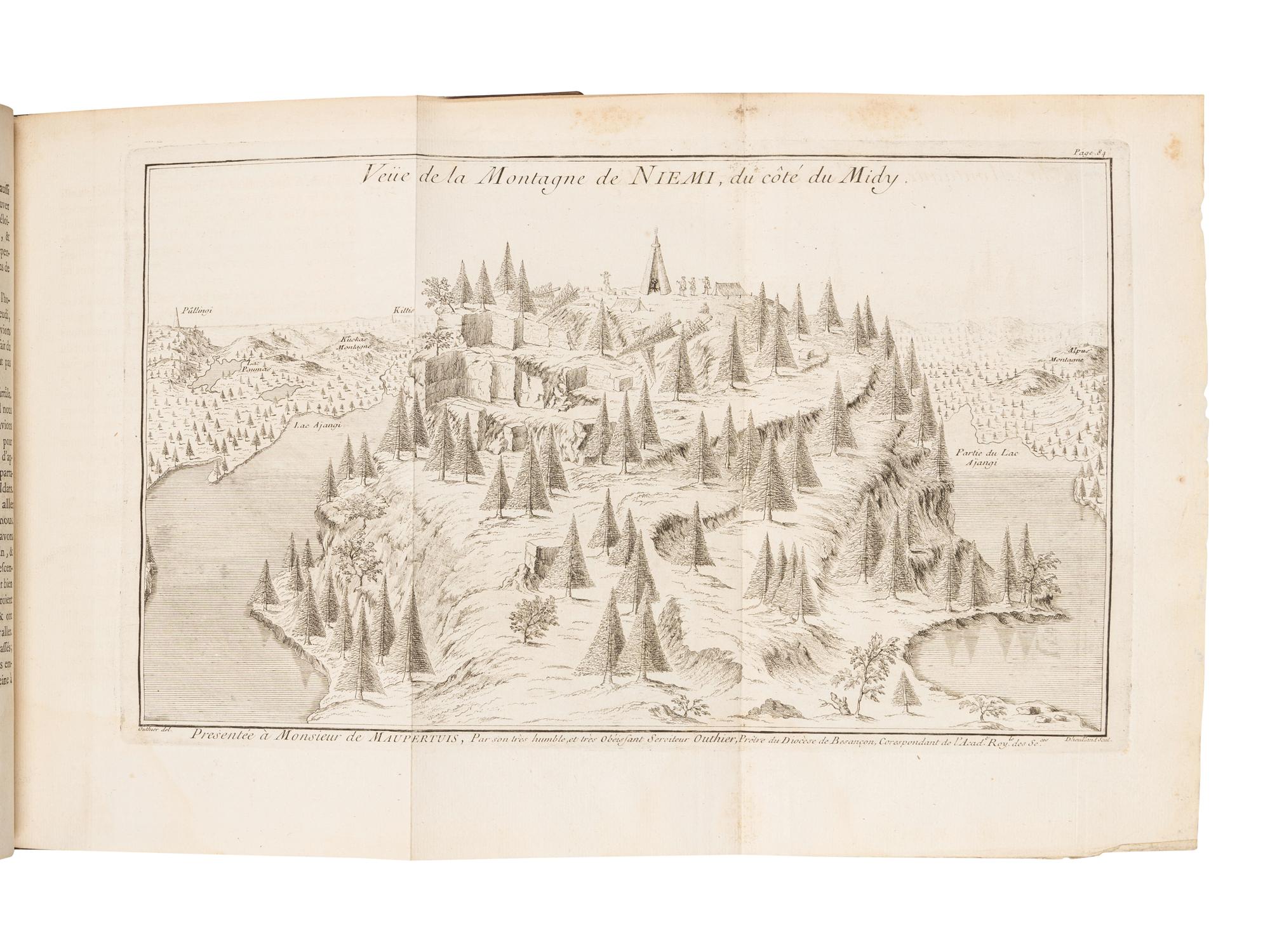 OUTHIER, Reginald (1694-1774). Journal d'un Voyage au Nord, en 1736 et 1737 . Paris: Chez Piget and Durand, 1744.