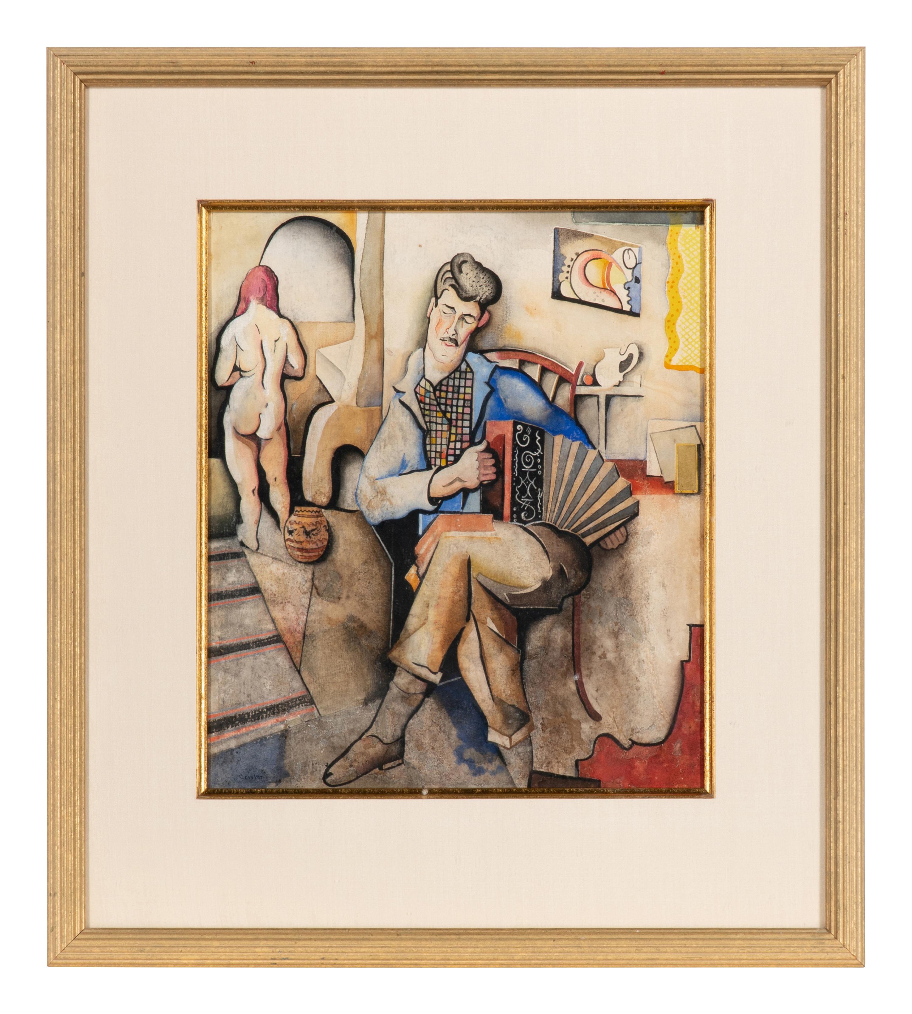 Richard Manning Crisler (American, 1908–1933) — Accordian Man