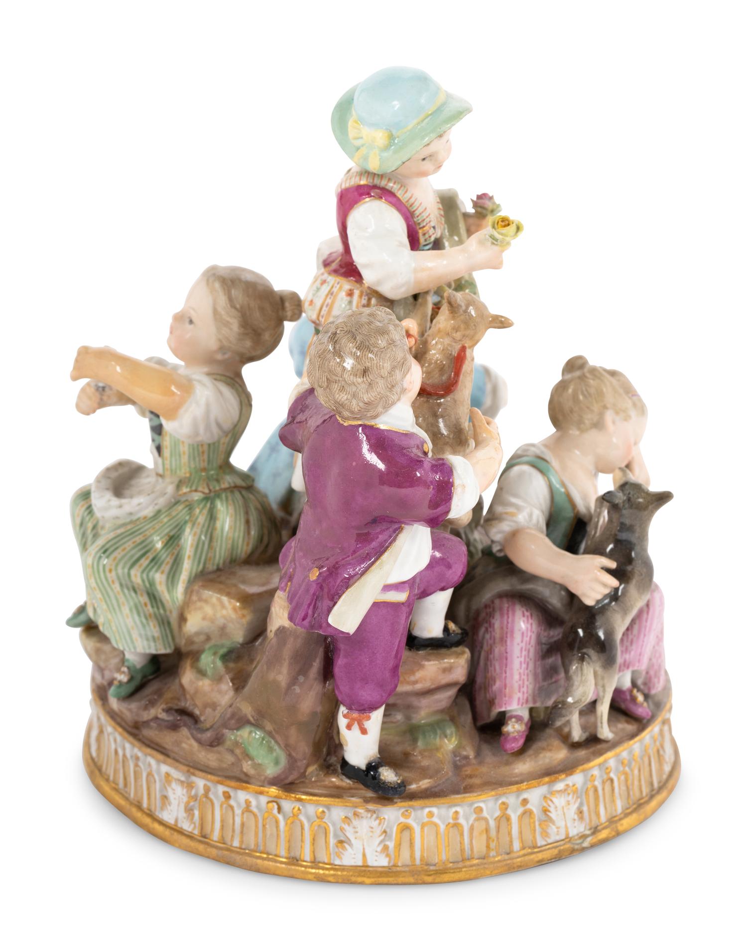 A Meissen Porcelain Figural Group