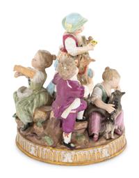 A Meissen Porcelain Figural Group