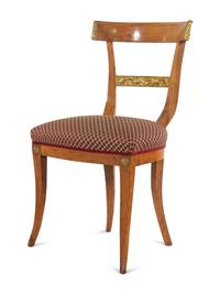 An Austrian Parcel Gilt Beechwood Side Chair