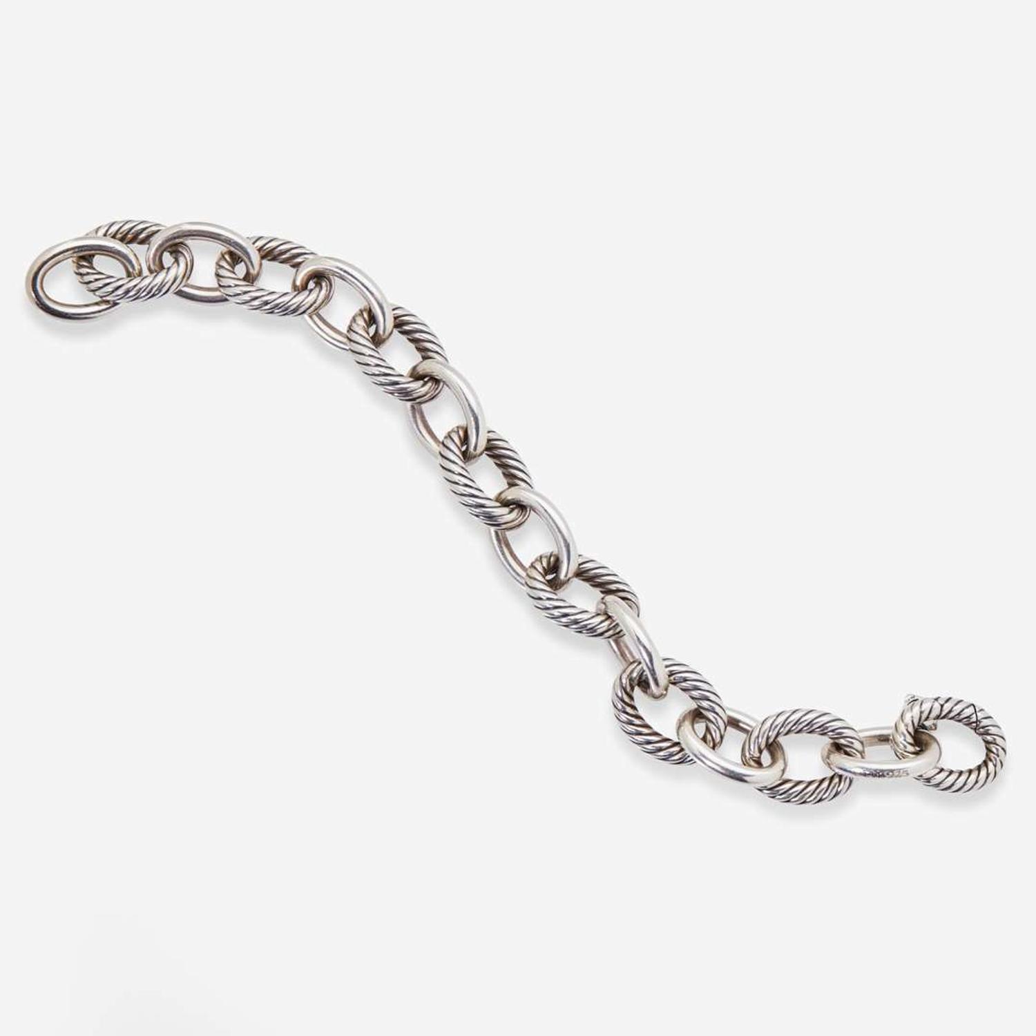 A Set of Matching David Yurman Necklace and Bracelet David Yurman