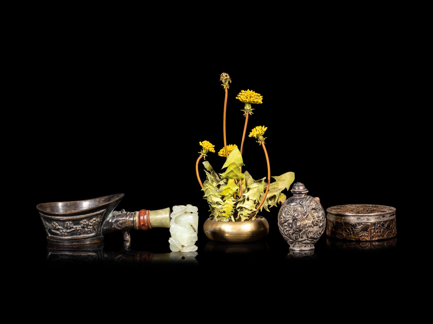 Five Chinese Scholar's Objects