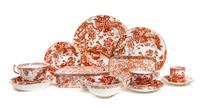 A Royal Crown Derby Porcelain Dinner Service, Diameter of dinner plate 10 1/2 inches.