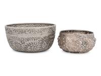 Two Burmese Silver Bowls