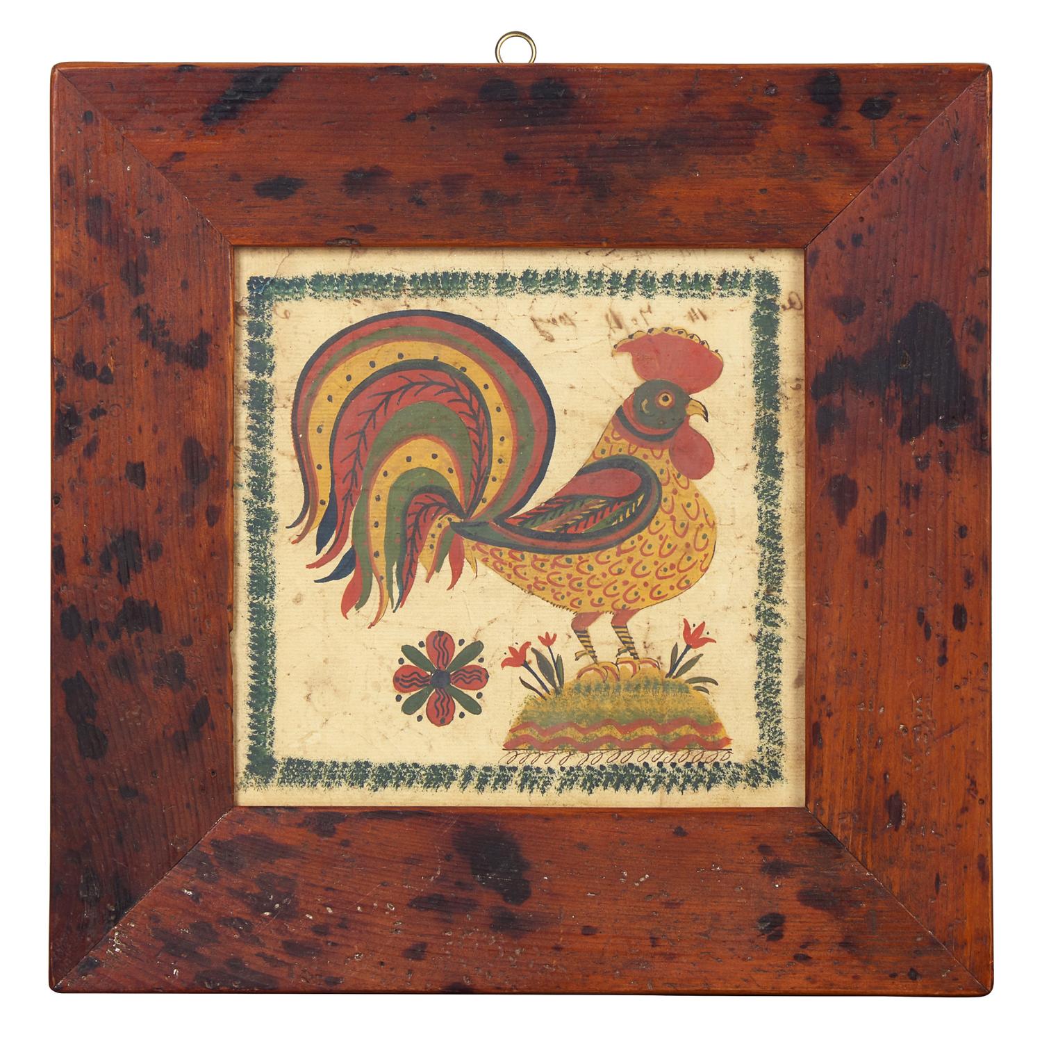 A Group of Three Fraktur Drawings