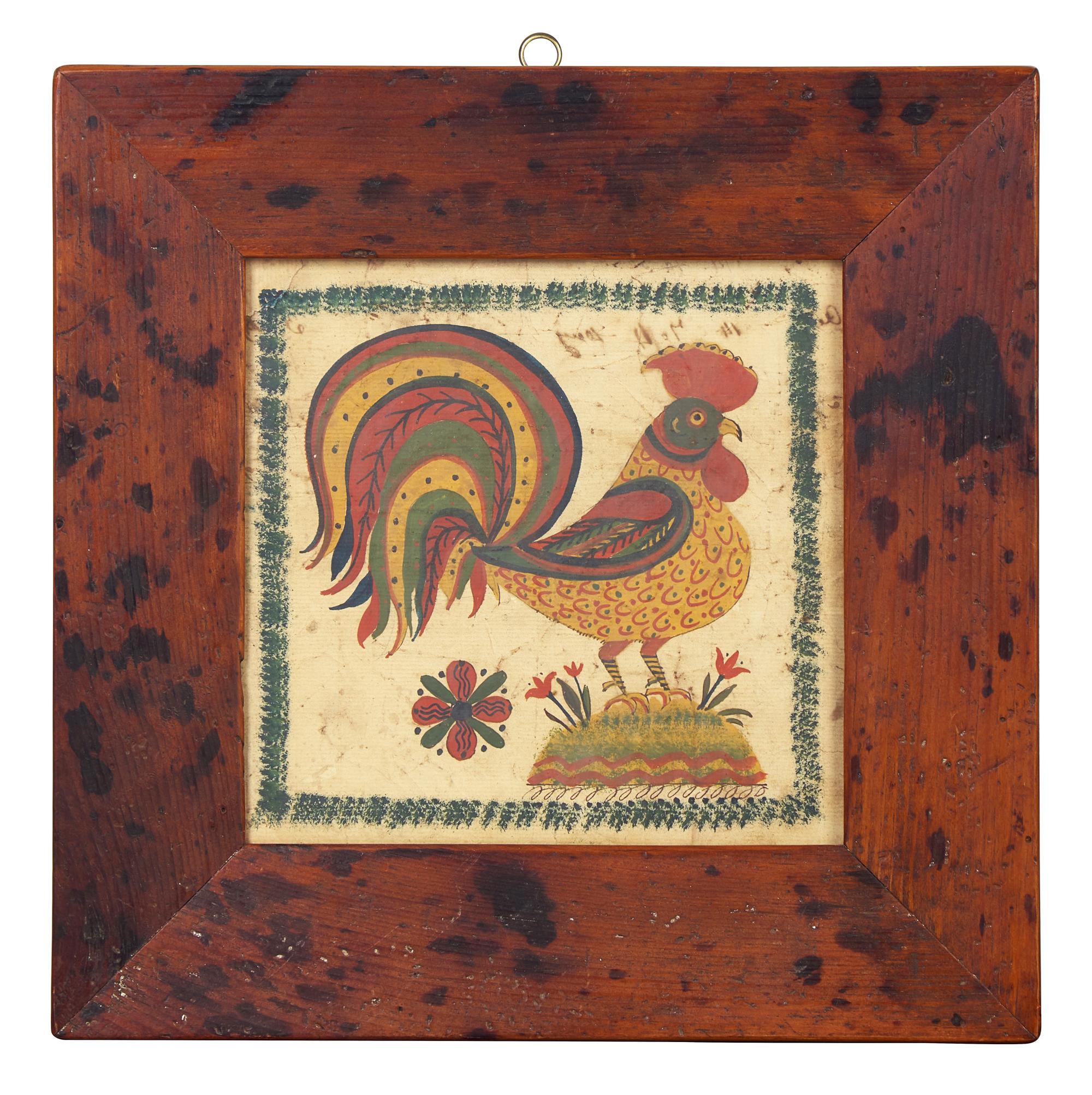 A Group of Three Fraktur Drawings