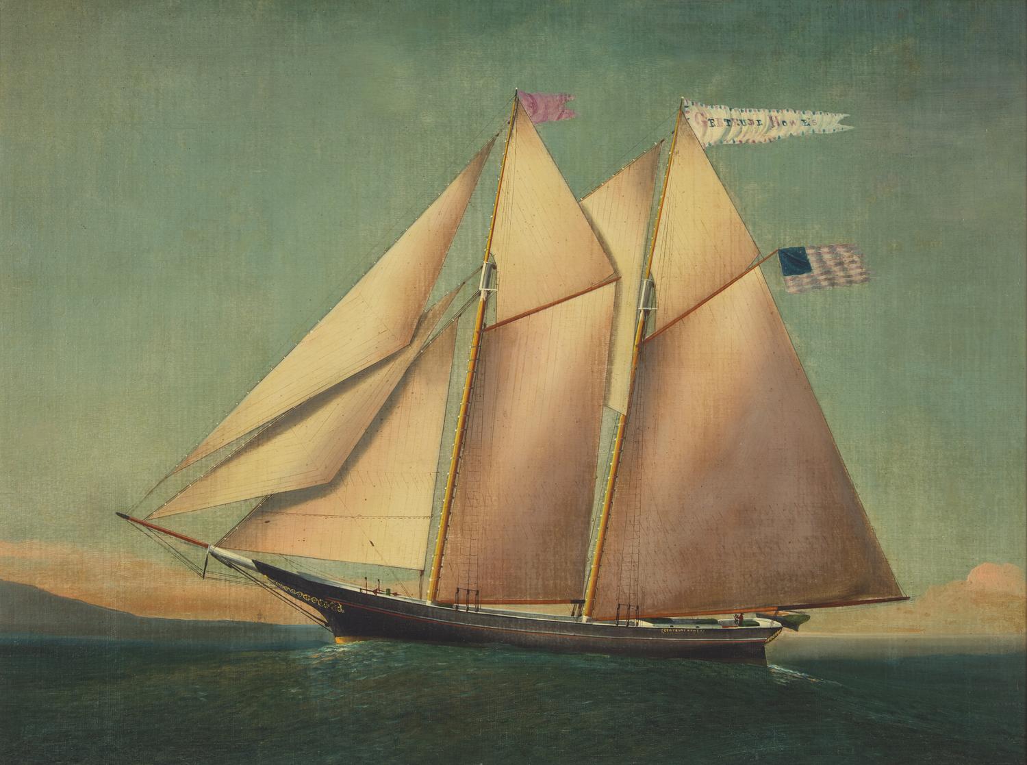 American School 19th Century, A Portrait of the Ship "Gertrude Hawes"