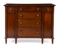 An American Walnut Server Height 43 1/2 x width 57 inches. — LATE 19TH CENTURY
