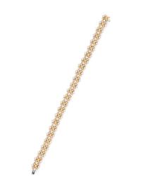 TIFFANY & CO., SCHLUMBERGER, YELLOW GOLD AND DIAMOND 'LYNN' BRACELET