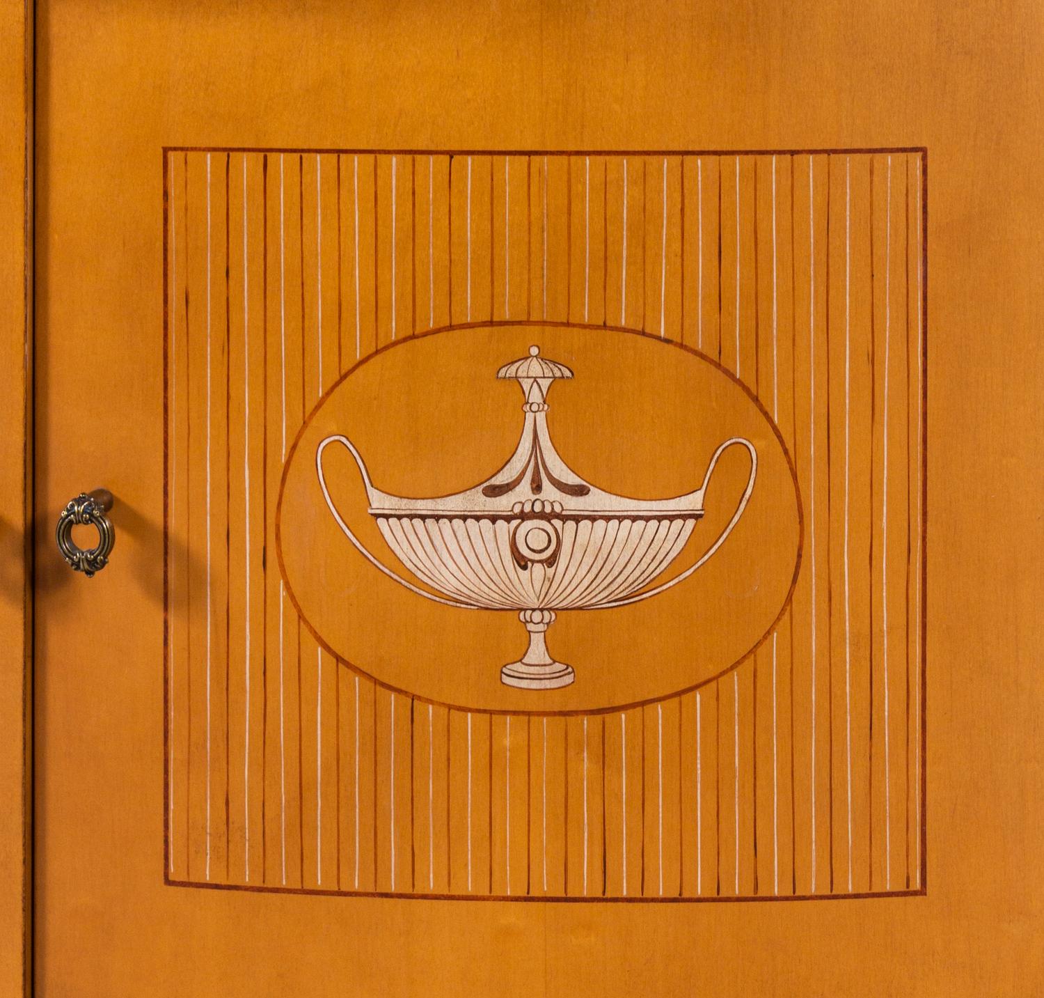 A Rose Tarlow Neoclassical Style Demilune Cabinet