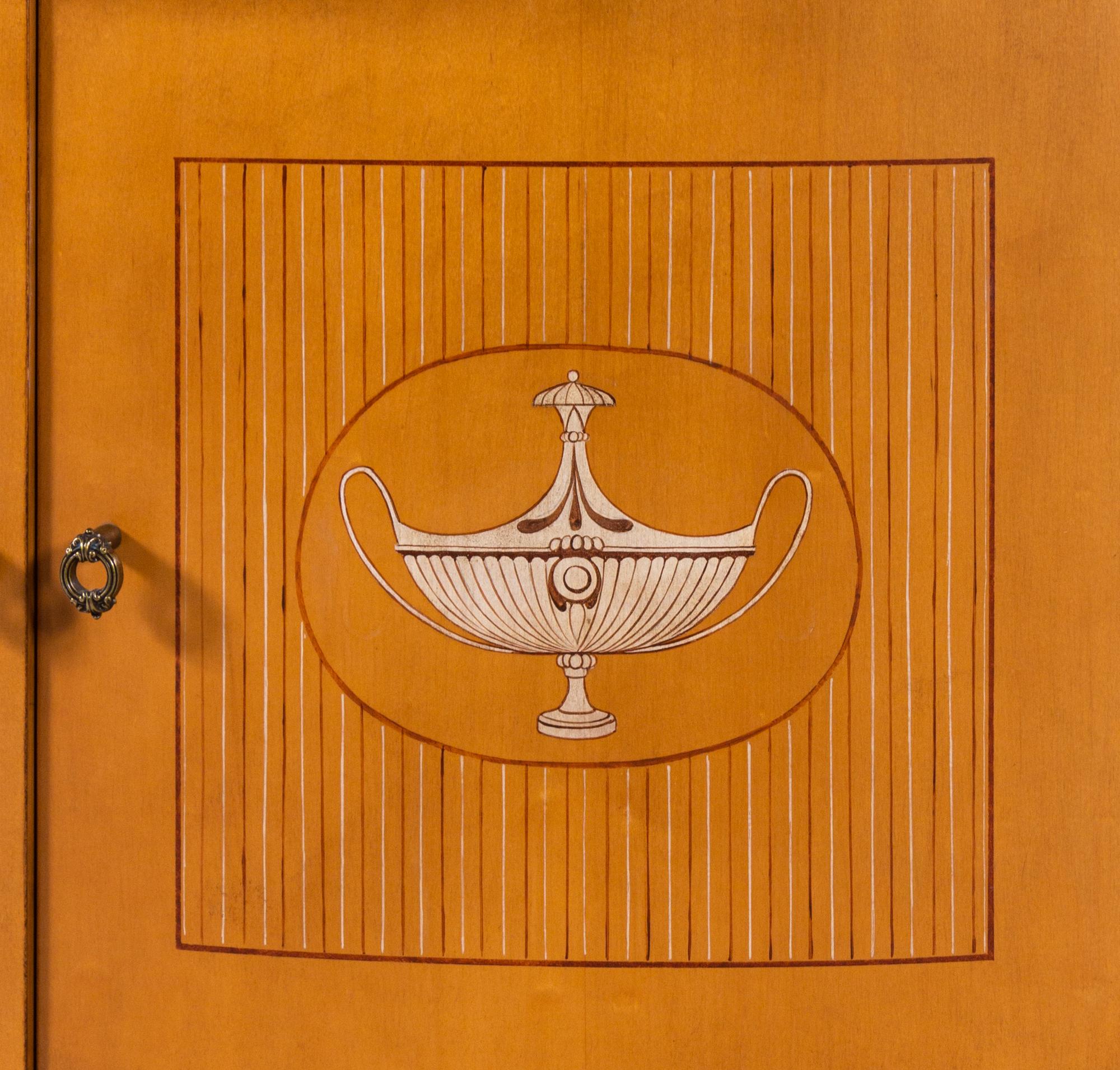 A Rose Tarlow Neoclassical Style Demilune Cabinet