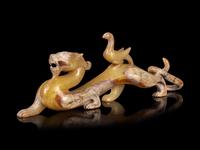 A Yellow Jade Dragon