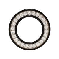 ART DECO, DIAMOND, ONYX AND ENAMEL BROOCH