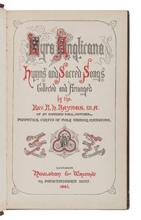 [FORE-EDGE PAINTINGS]. BAYNES, R. H. Lyra Anglicana: Hymns and Sacred Songs. London: Houlston & Wright, 1864.
