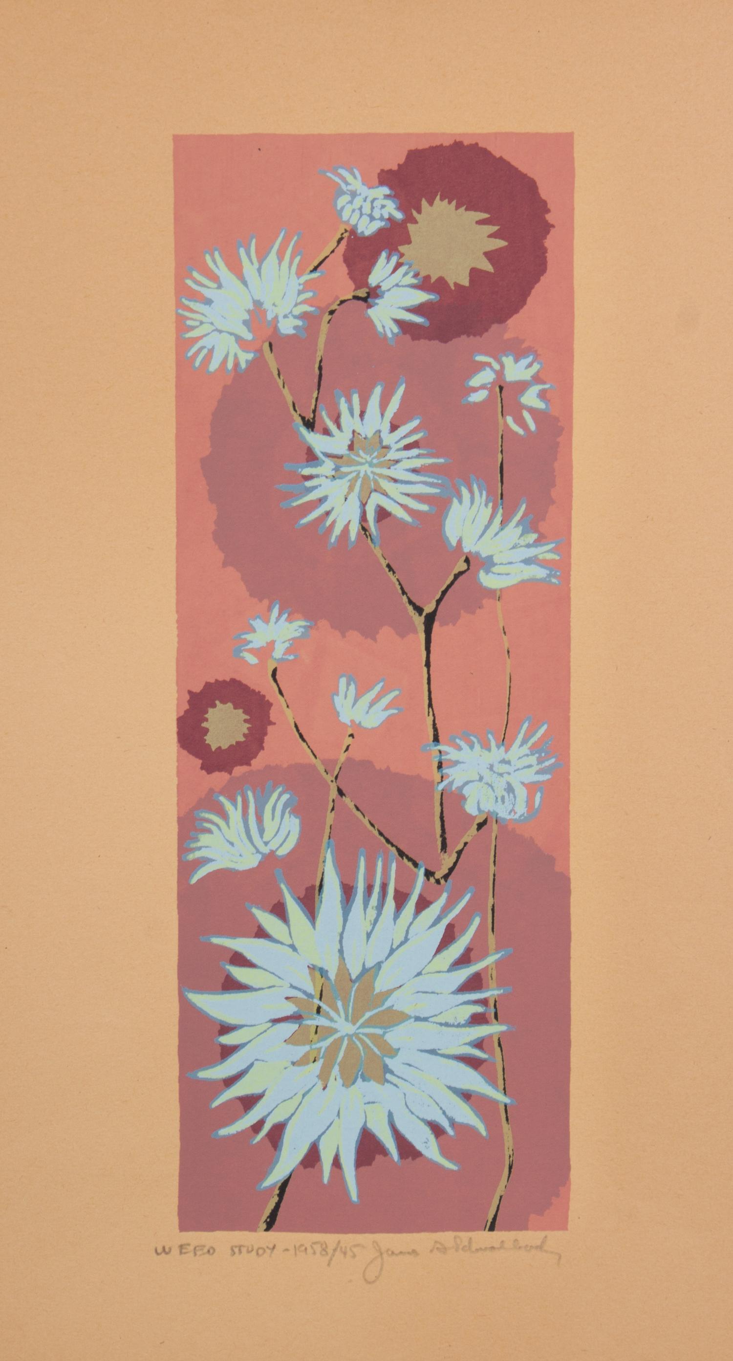 James Schwalbach, (Wisconsin, b. 1912), Weed Study, 1958 (a suite of twelve works)