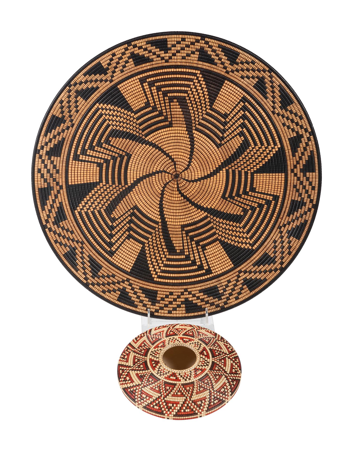 Wood Baskets Scupltures