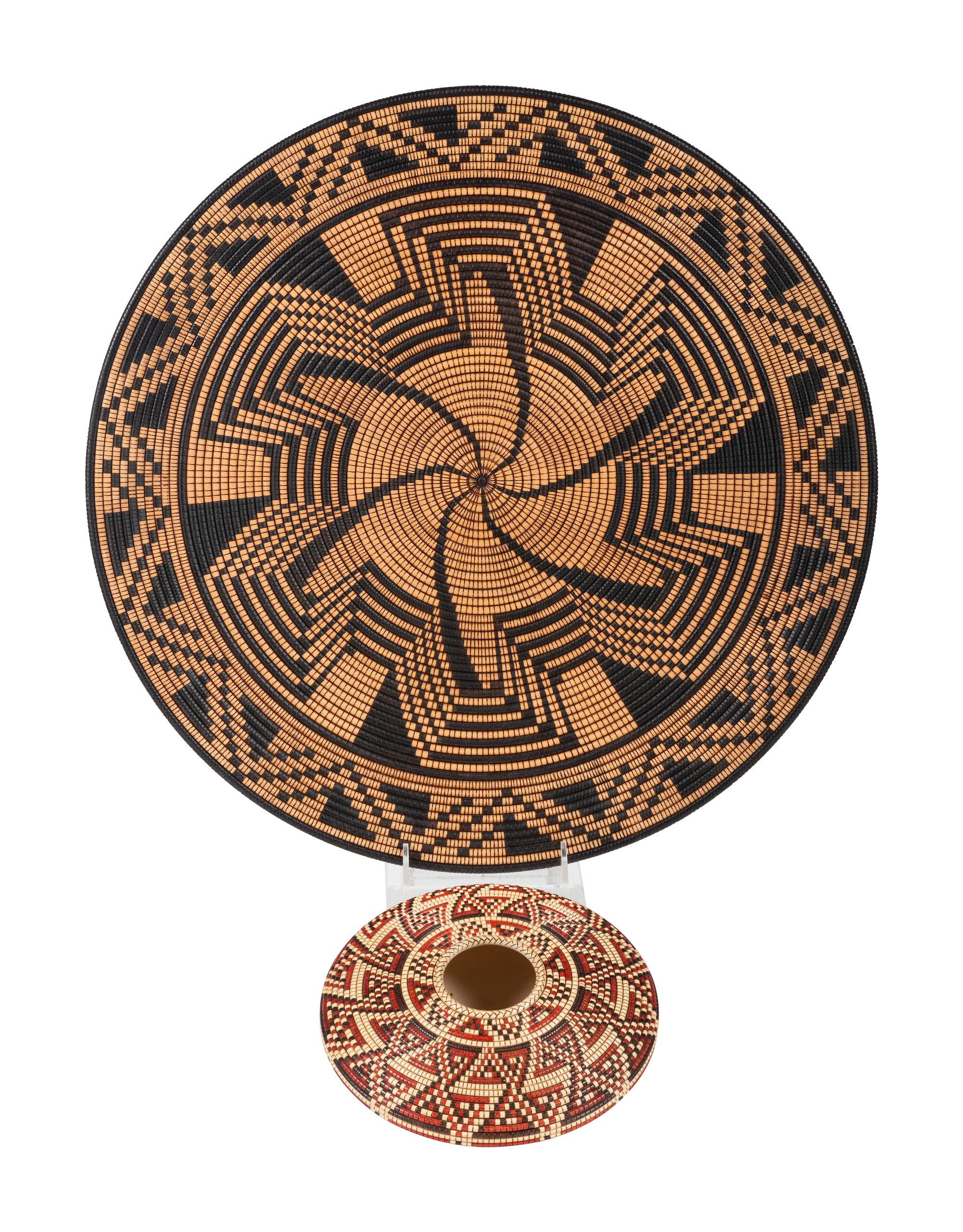 Wood Baskets Scupltures