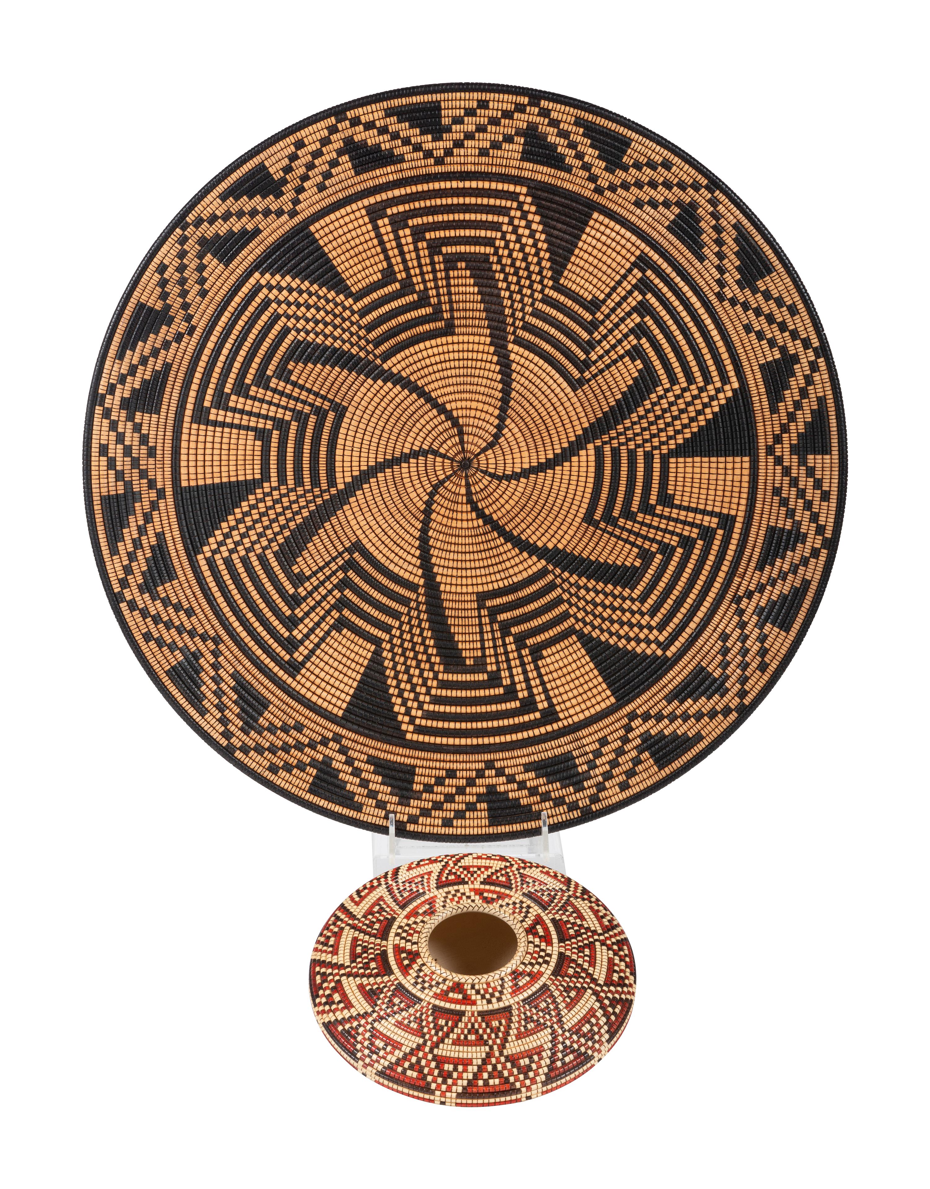 Wood Baskets Scupltures