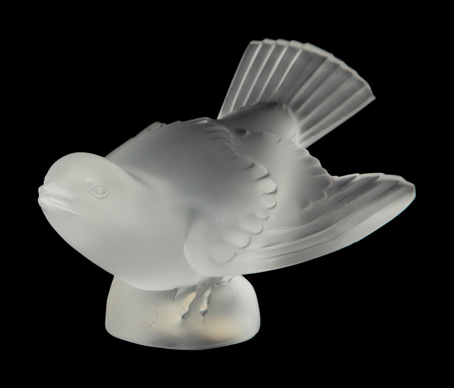 Six Lalique Bird Figures