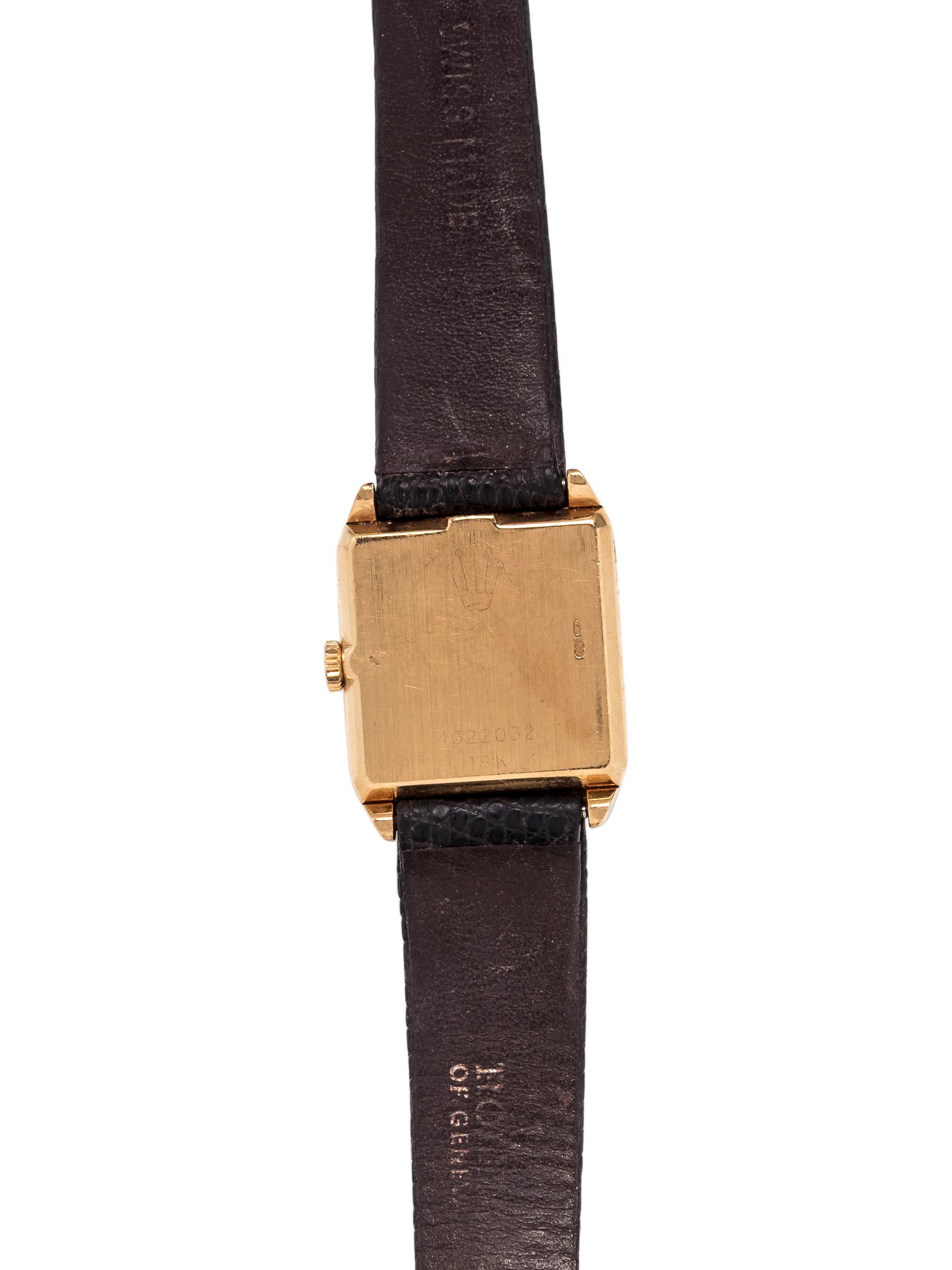 ROLEX, 18K YELLOW GOLD 'CELLINI' WRISTWATCH