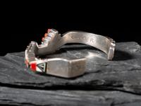 Silver and Mosaic Inlay Cuff Bracelet