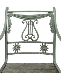 A Painted Metal Garden Furniture Suite