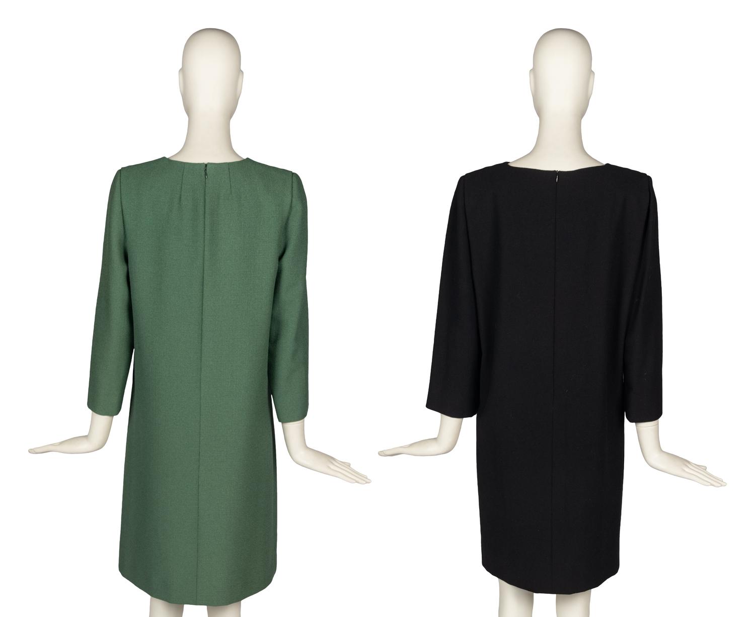 Two Pierre Cardin Haute Couture Cutout Dresses