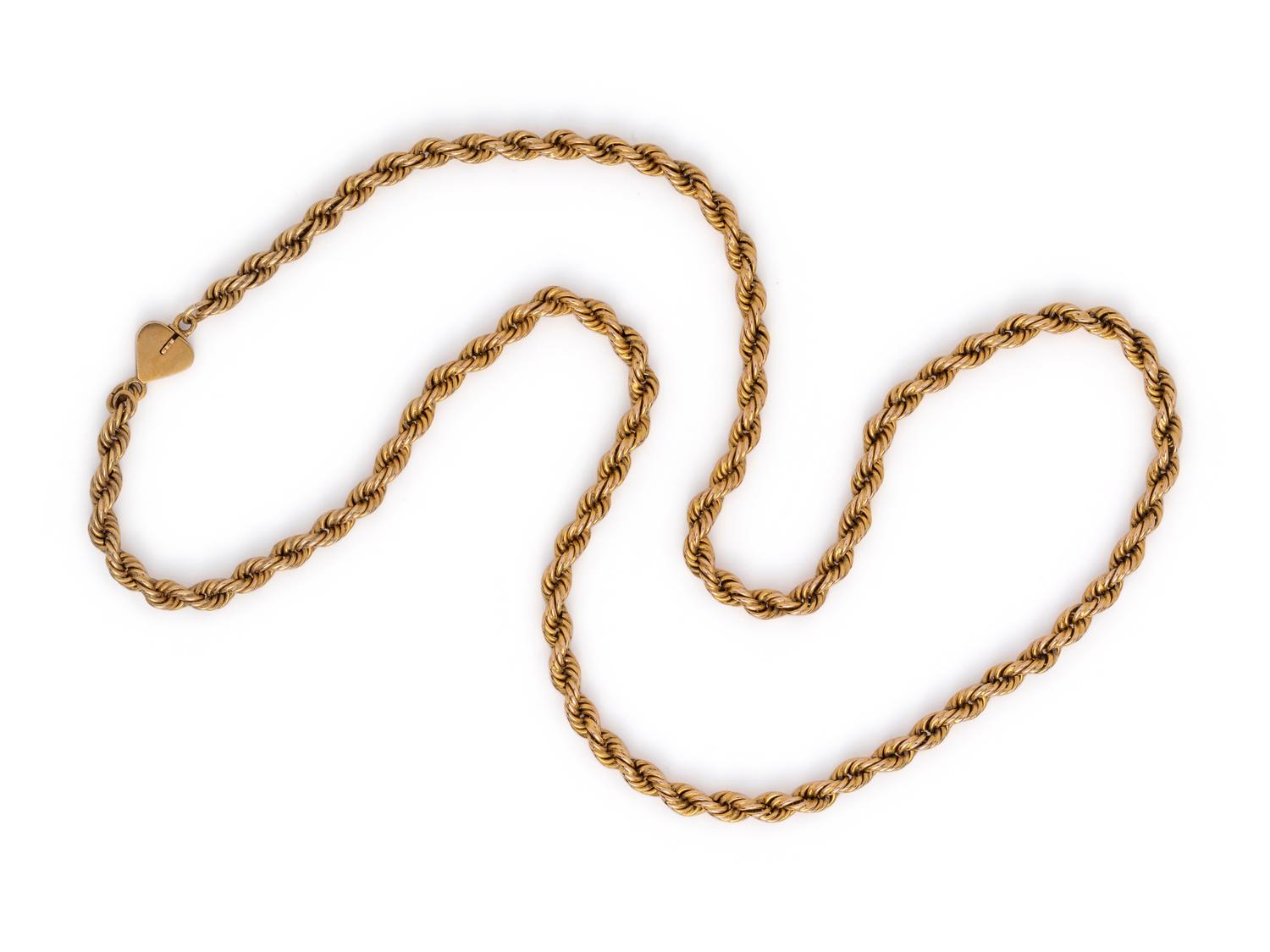 SOLD: YELLOW GOLD LONGCHAIN NECKLACE