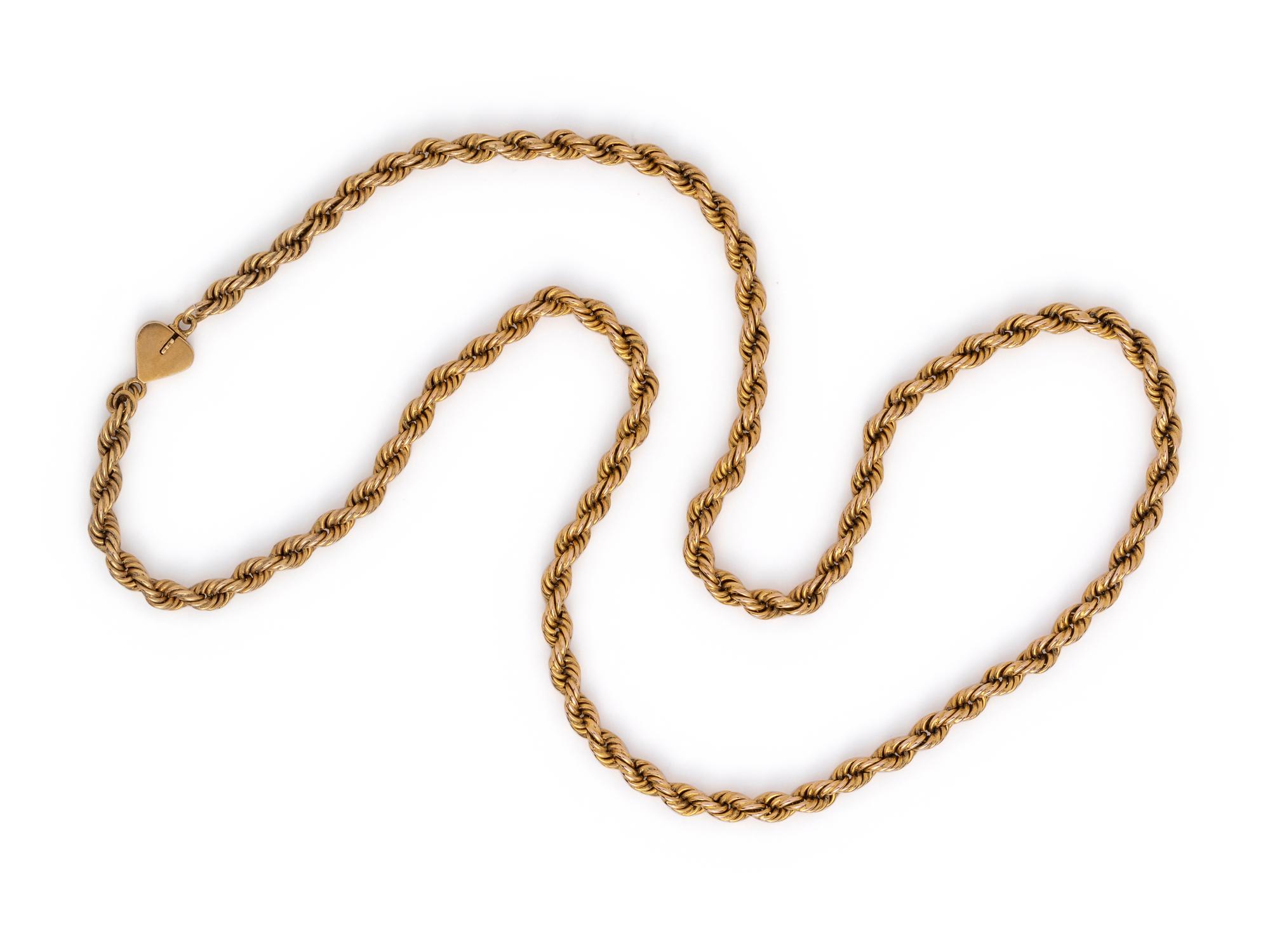 SOLD: YELLOW GOLD LONGCHAIN NECKLACE
