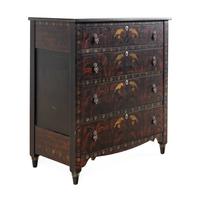 A Folk Art Style Painted Chest of Drawers