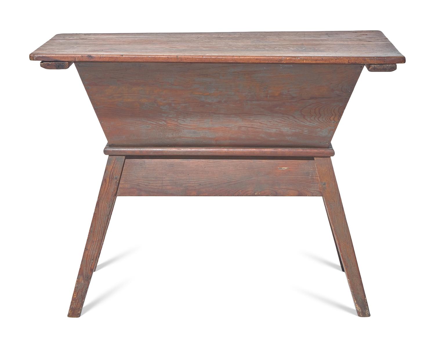 A Yellow Pine Dough Box, Circa 1800
