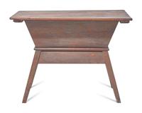 A Yellow Pine Dough Box, Circa 1800