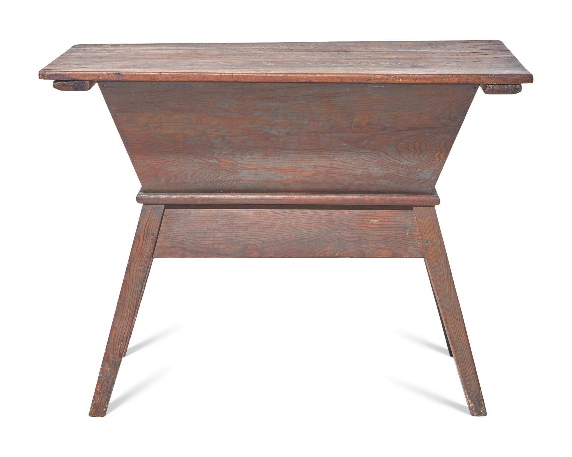 A Yellow Pine Dough Box, Circa 1800