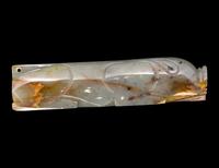 A Large Chinese Celadon Jade Pig