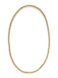 TIFFANY & CO., YELLOW GOLD NECKLACE