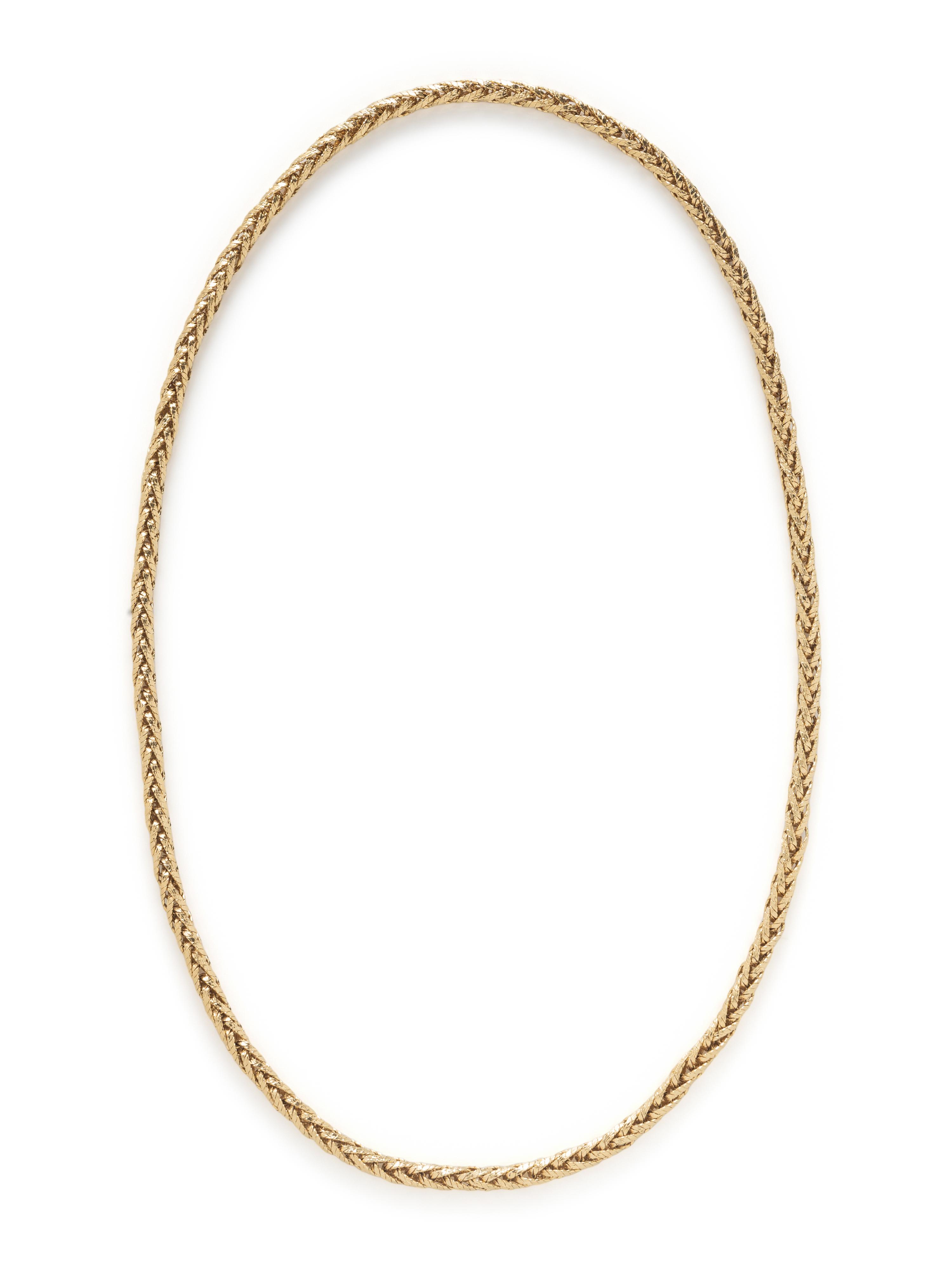 TIFFANY & CO., YELLOW GOLD NECKLACE