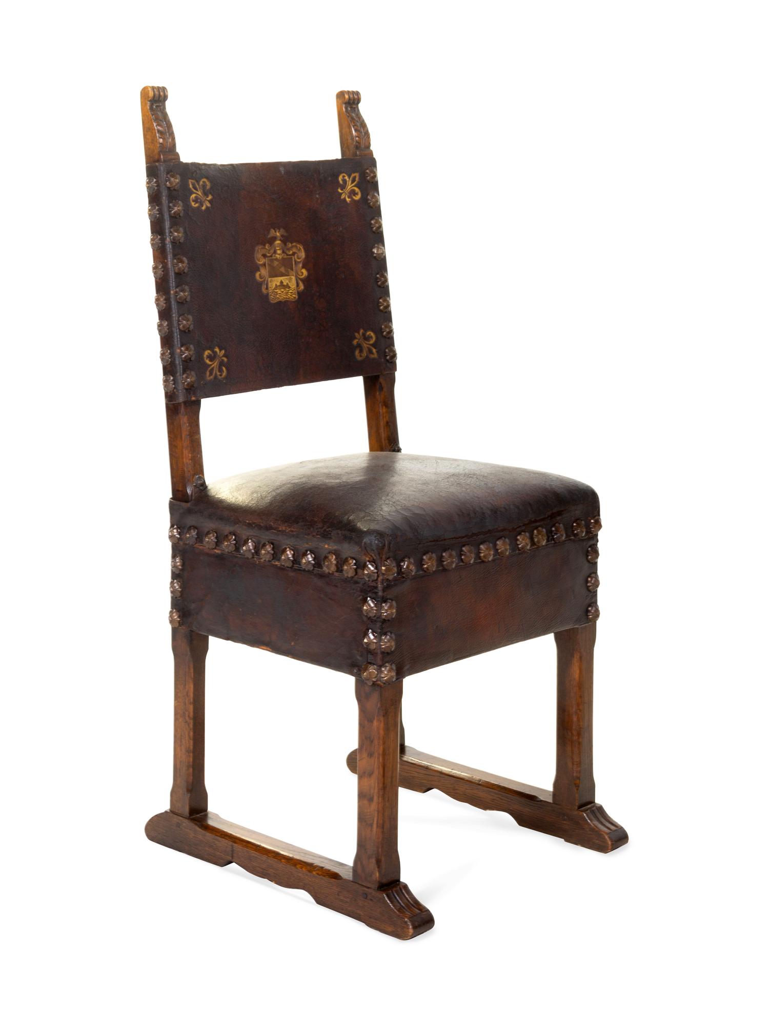 A Set of Four English Oak Chairs