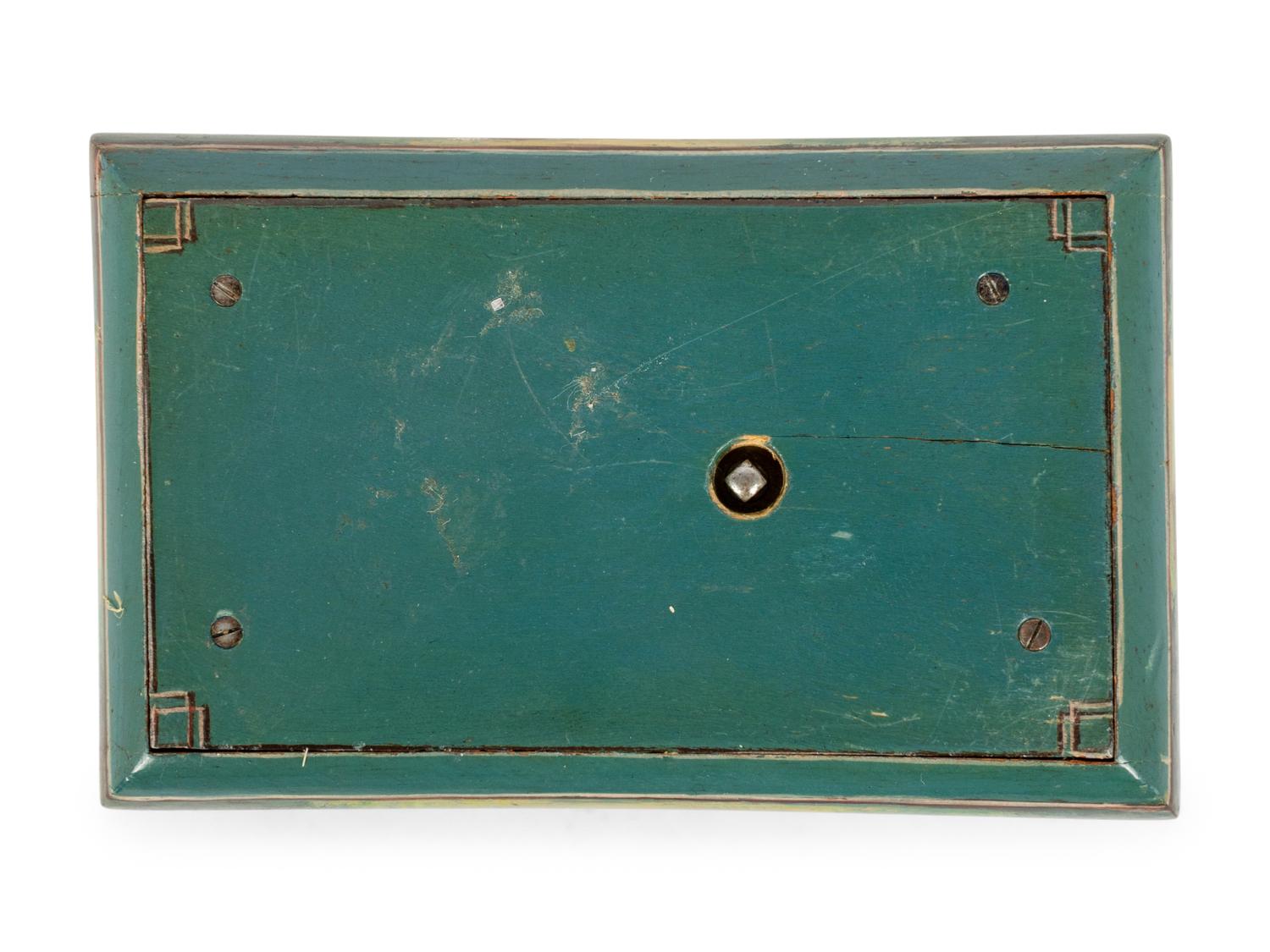 A Polychrome Painted German Singing Bird Box