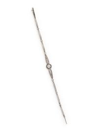 PLATINUM AND DIAMOND BRACELET