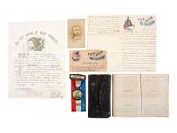 [CIVIL WAR]. Extensive archive of Charles H. Humphrey, 85th New York Infantry, highlighted by his 1864 and 1865 diaries while a POW at Andersonville, Charleston, and Florence.