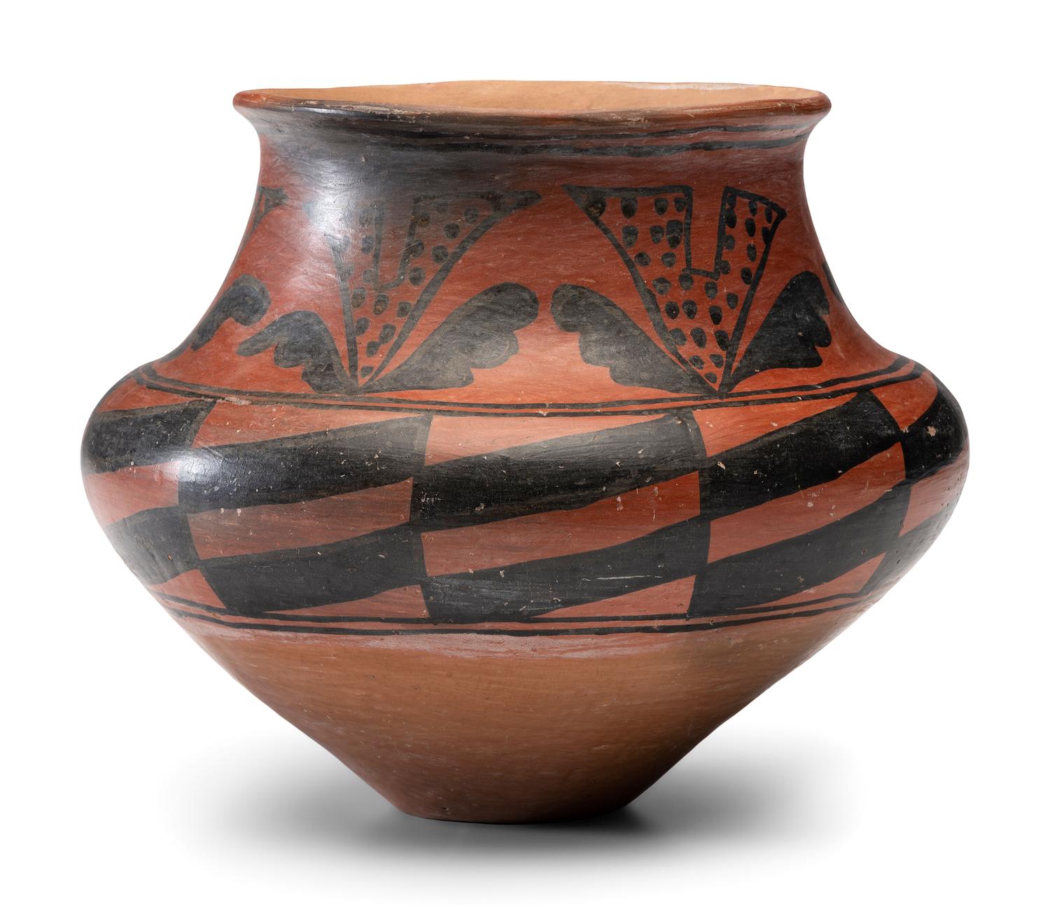 San Ildefonso Redware Pottery Jar