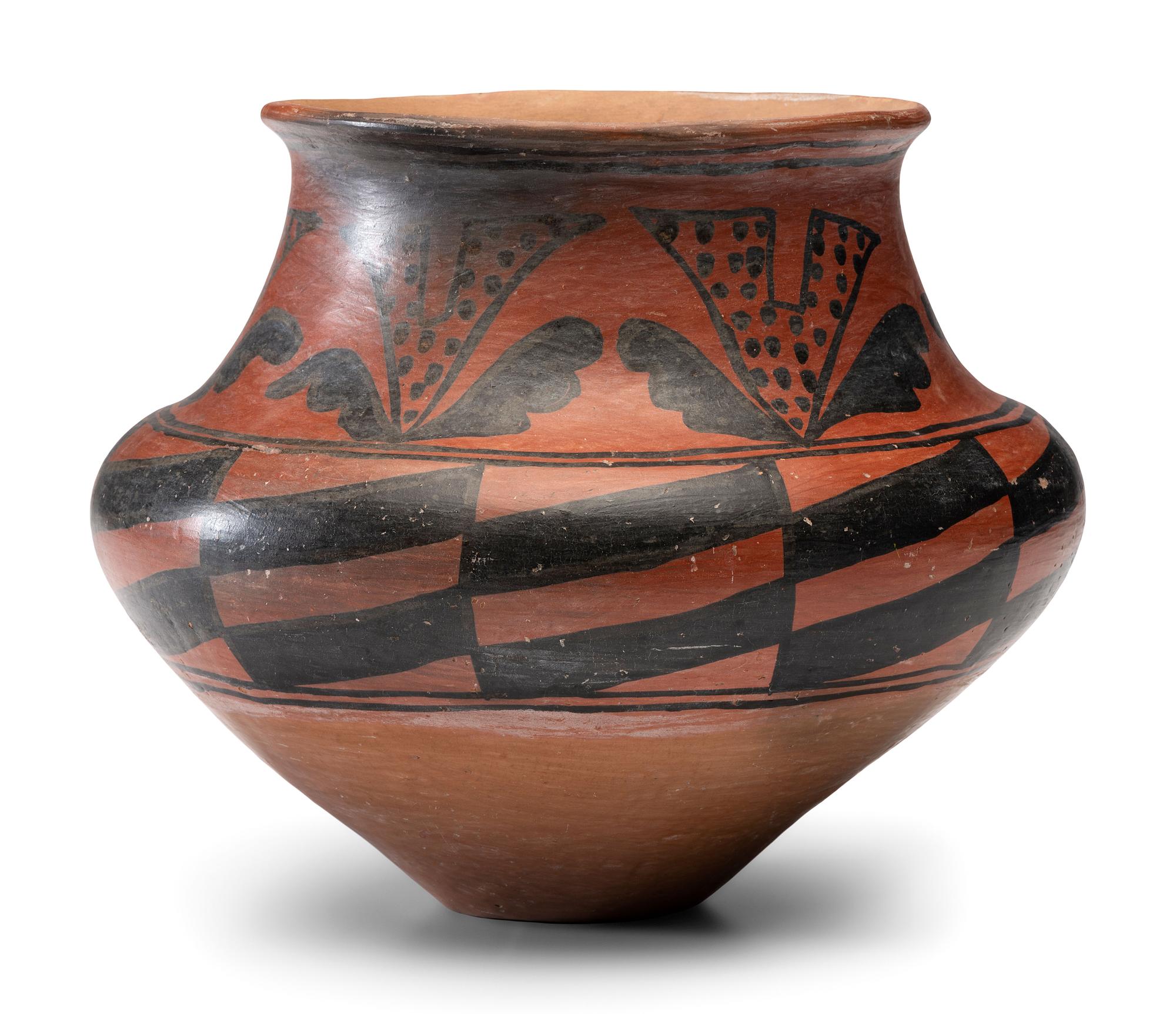 San Ildefonso Redware Pottery Jar