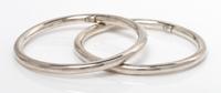 A Pair of 950 Silver Bangles, Taxco, 24.20 dwts.